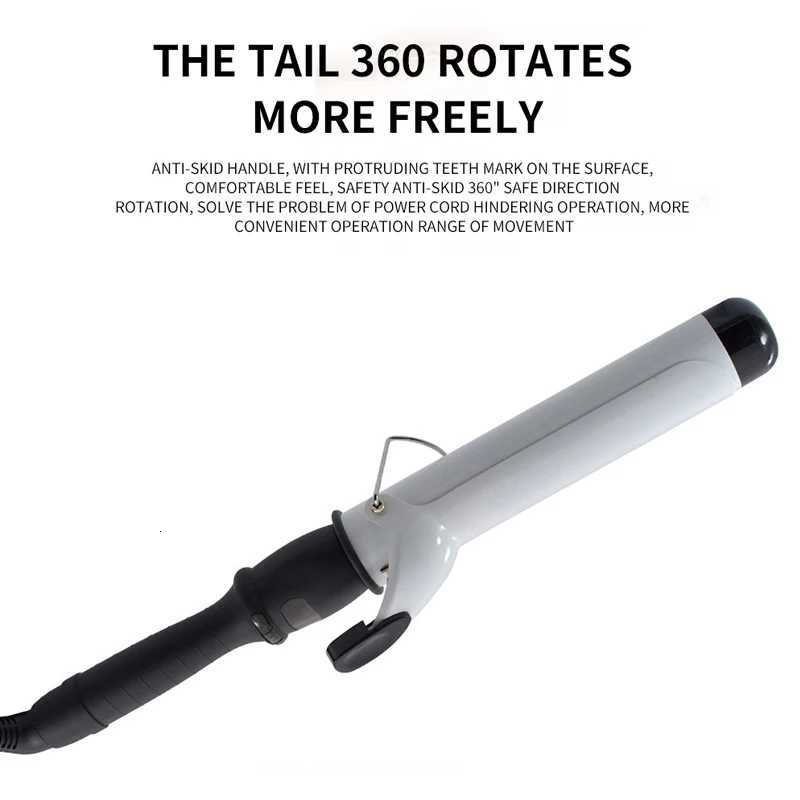 LCD Hair Curler Professional Temperature Adjustment Hair Curl Irons Curling Wand Roller Wave Styling ToolsT251114
