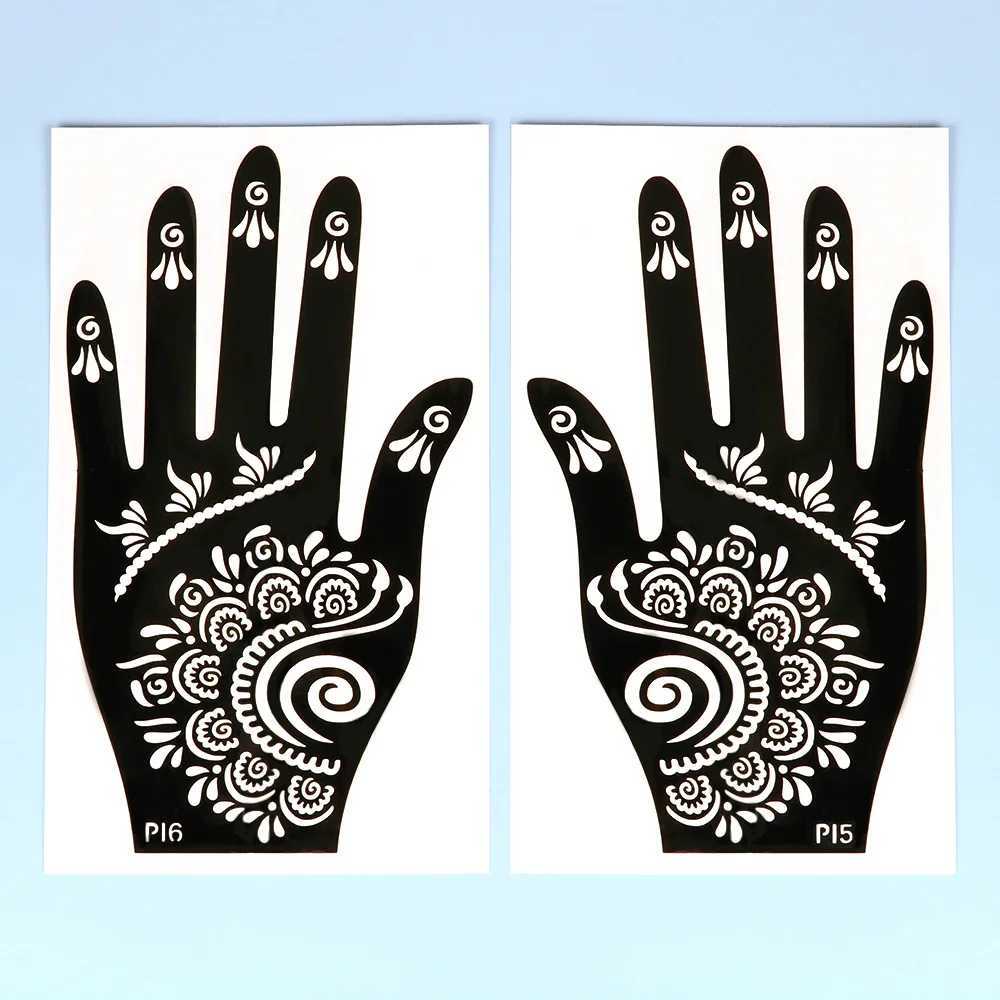 Temporary Tattoo Template Nail Art DIY Body Art Stickers Template Wedding Tools Professional Indian Fashion Stickers TemplateXJ25414
