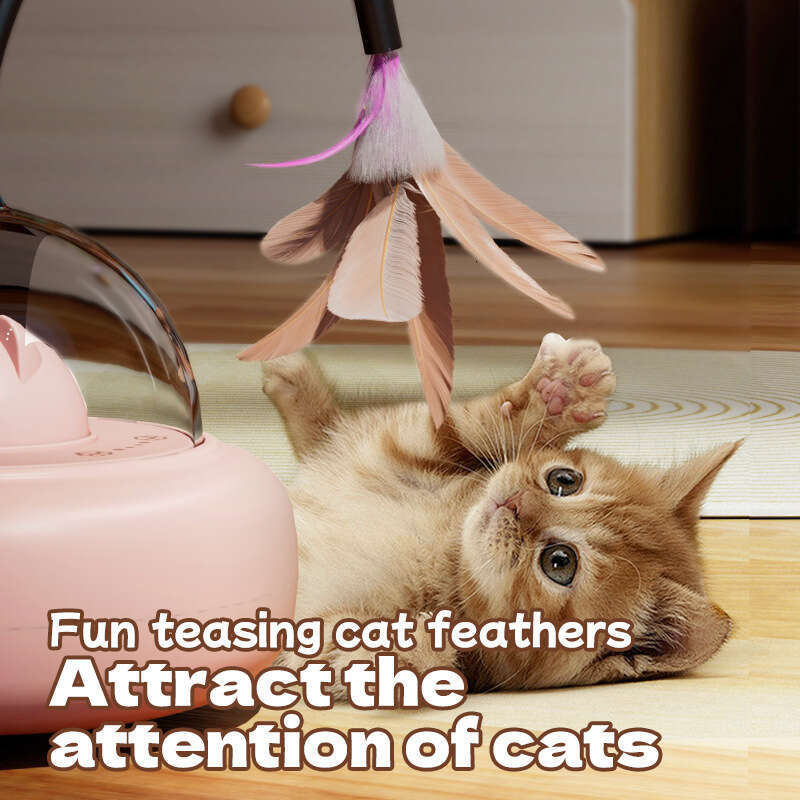 Smart Automatic Self-Entertainment Electric Sensor Cat Toy Feather Teaser Wand Pet Supplies cat toy