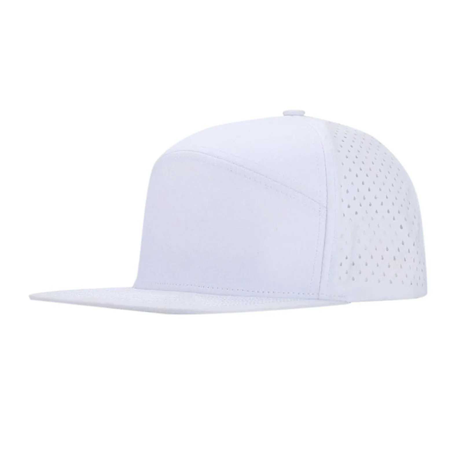 Mens flat Brim baseball cap with adjustable performance snap button cap and foldable baseball cap size ucer W250414