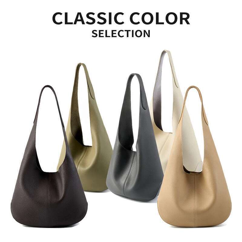 Designer Bag New Women Internet Celebrity Handbag With Large Capacity Top Layer Leather Tote Lady Single Shoulder Bag Female Handheld Bucket