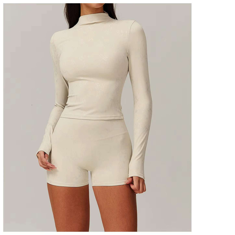 Printed Women's Outdoor Running Fiess Wear T-Shirt Long Sleeved Yoga Shirt Gym Push Up Sport Workout Top