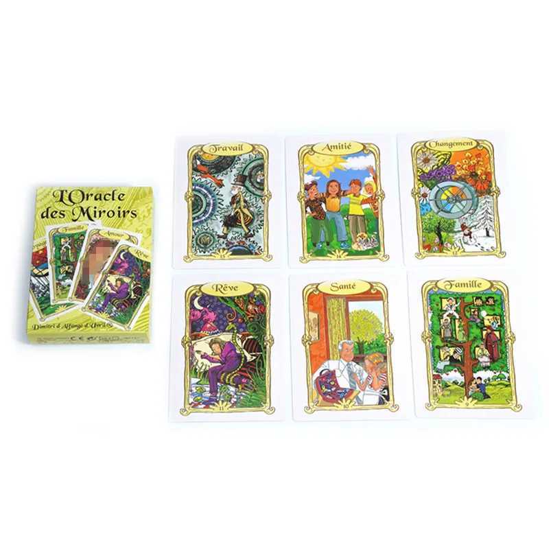 French "Oracle of the Mirror" French Tarot cards, a precious tool for divination and spiritual guidance C251114