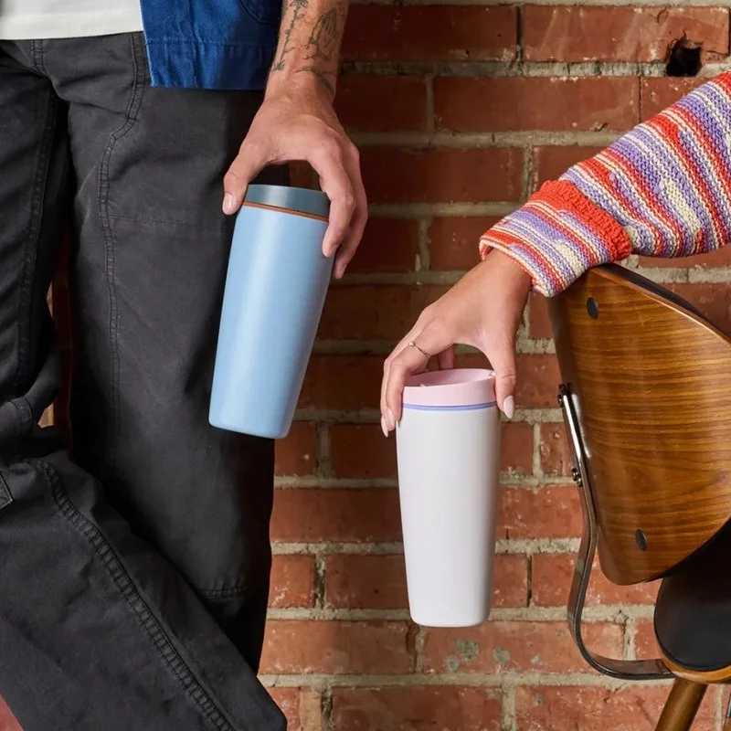 12/20oz Stainless Steel Vacuum Cup Coffee Cup Simple Fashion Mens Womens Coffee Cup Outdoor Sports Portable Cup Couples Mugs C251114