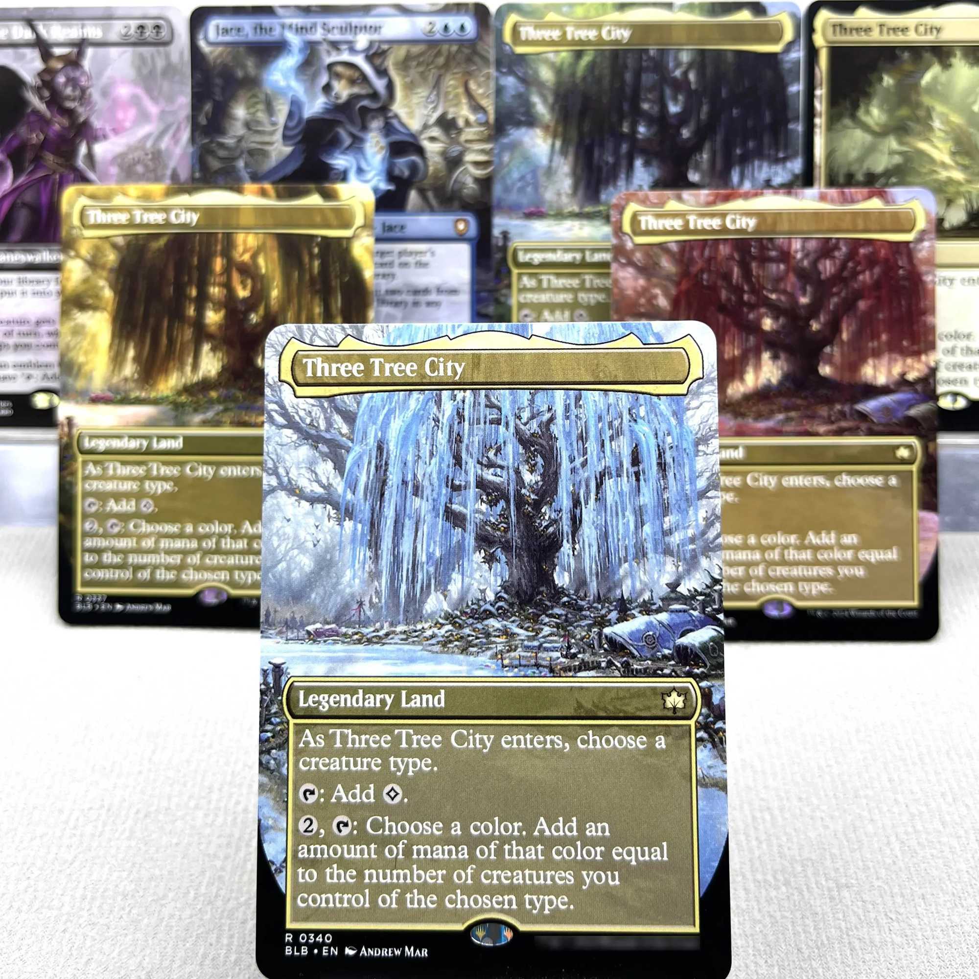 BLB BLC MH3 OTP HOLO7-02 Tcg cards proxys Magical Three Tree City Ygra Eater of All Mahathe Its Feathers Night Gather C251114