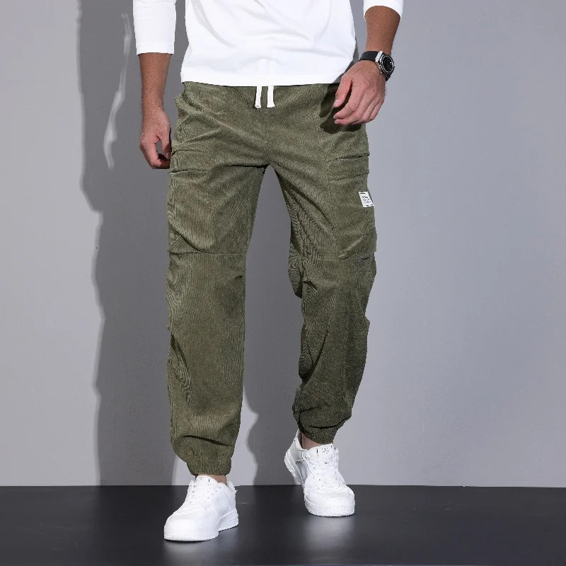 Solid color simple edition springsummer mens pants fast drying cool and comfortable fabric brushed style legs 250414Z