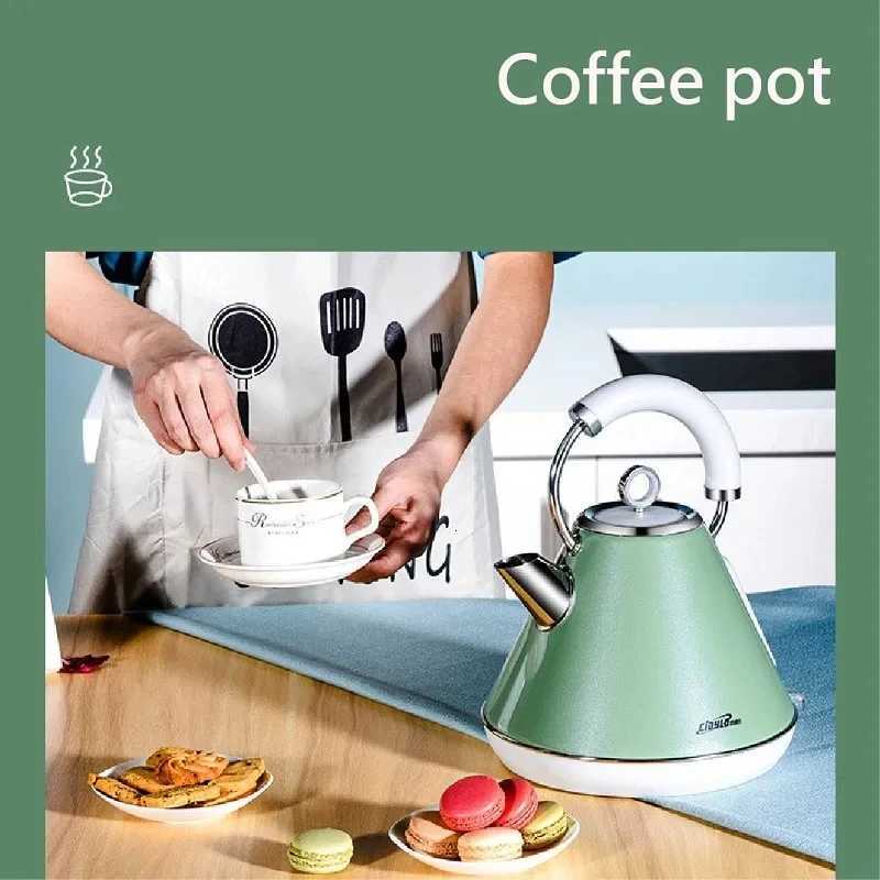 1800ml Electric Kettle 304 Stainless Steel Tea/Coffee Pot 1800W Fast Kettle Automatic Power Off suitable For Home/Office 220V Y251114