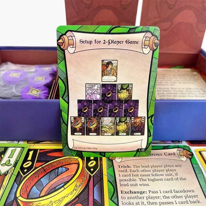 The Lord of The Rings The Fellowship of The Ring Trick-Taking Game Bilingual Board Game Cooperative Strategy Card Game Adventure C251114