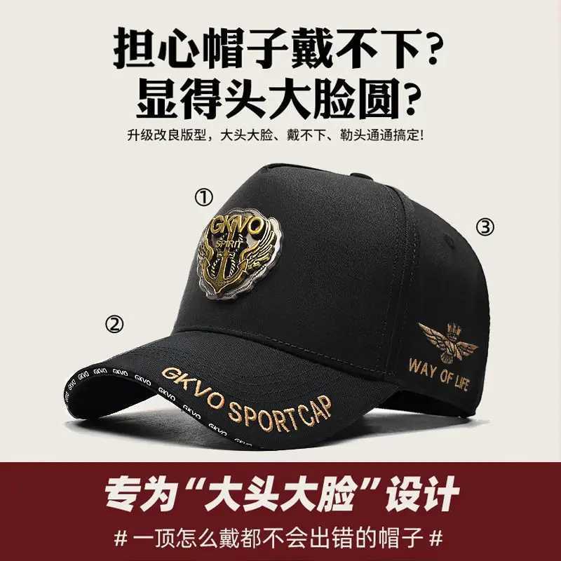 2024 New Four Seasons High Crown Mens Big Baseball Cap with Size Sunshade Cap and Foot Protection Cap W250414