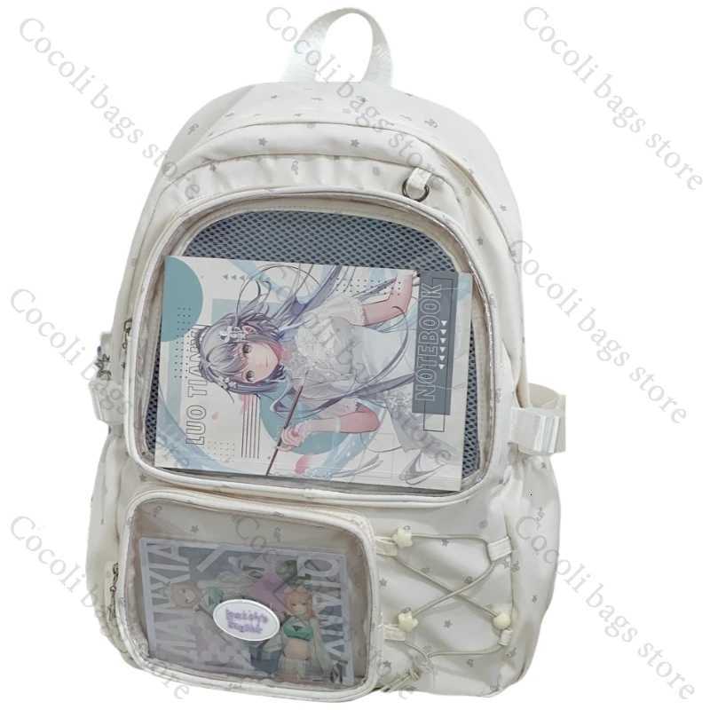 Ita Bag Kawaii Backpack Bags for Woman Transparent Pocket Backpacks Woman Large Capacity Itabag Schoolbag Girls School BagW251113