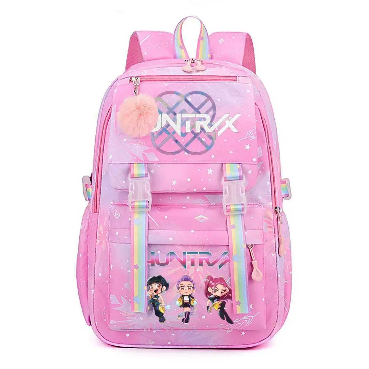 Kpop Demon ont>s Huntrix Backpack School Bags Large Capacity Backpack Women Daypack New School Bags for Student girlsW251113