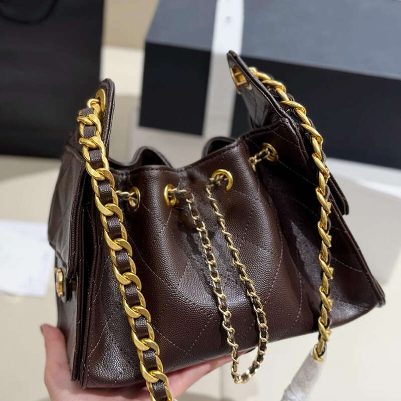 Designer Mini Bucket with 2 Pocket Chain Hobo Shoulder Bag 25bag Leather Handbags Totes Bag Small Purses