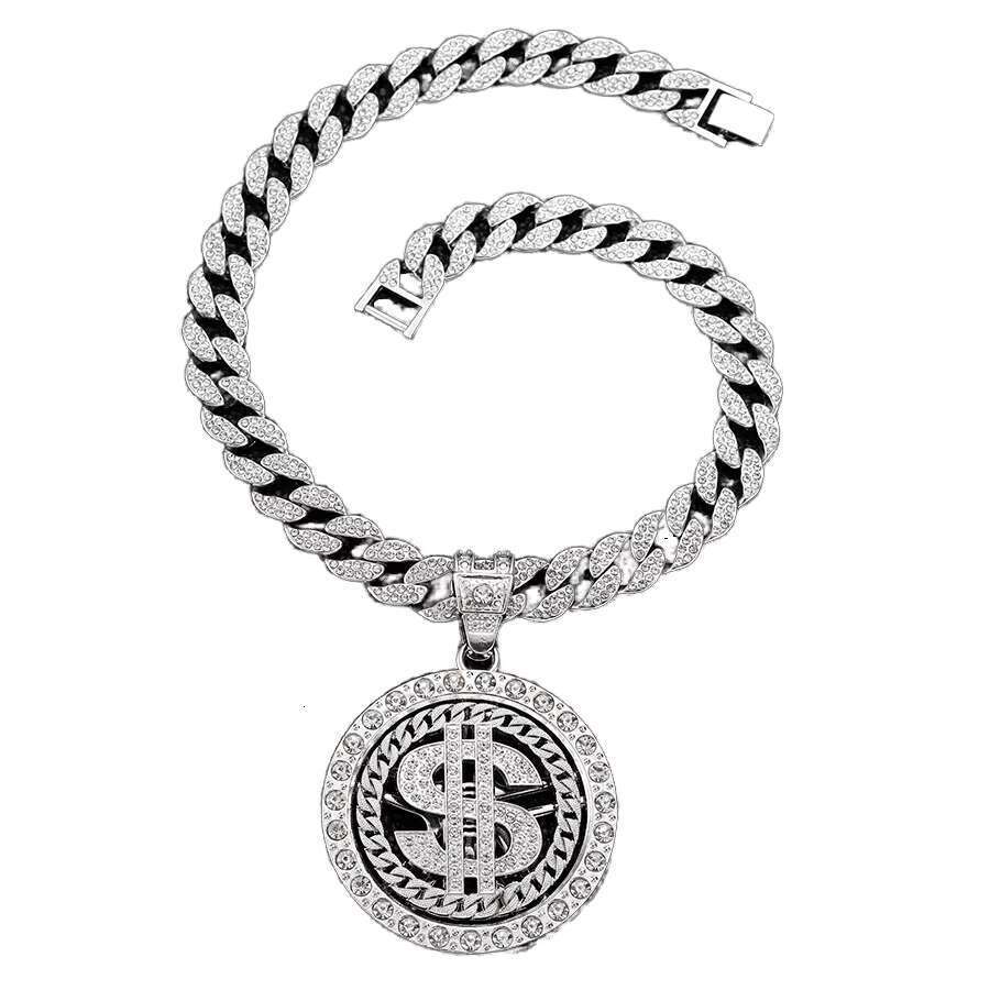 DHCollections Unisex Hip Hop Dia Cuban k Chain Punk Style Alloy Rope Necklaces Perfect Gift for Him and Her