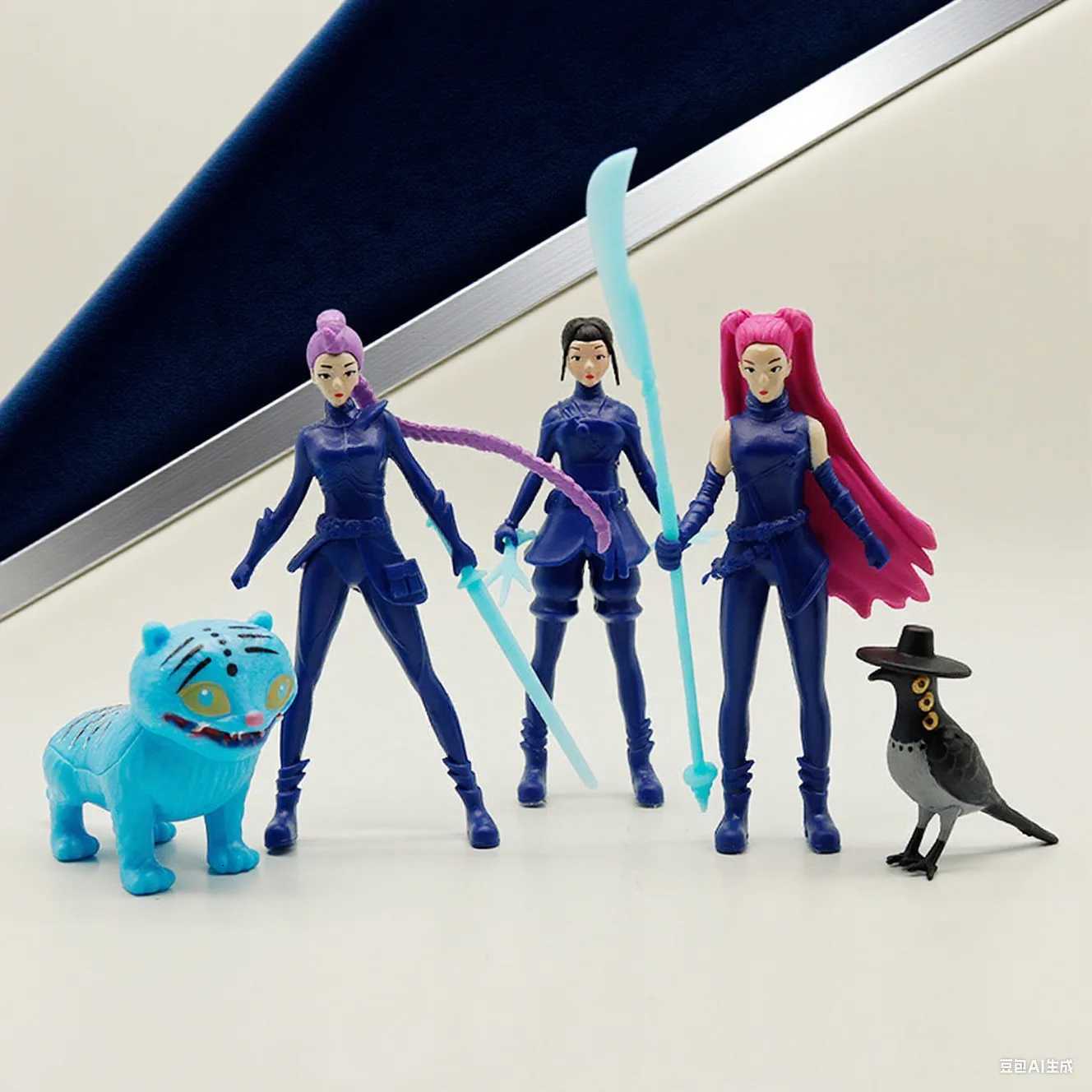 5pcs/Set Kpop Demon Hunters Figure Toy PVC Model Cartoon Gaming Peripherals Desk Decoration Collection Doll For Children Gift Z251110