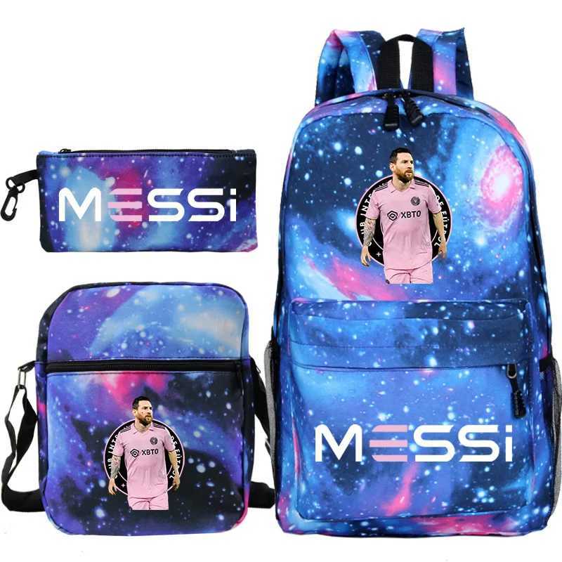 MINISO Messi Backpack High Capacity College Backpack Student backpack Women Men Laptop School Bags Travel Book BagW251113