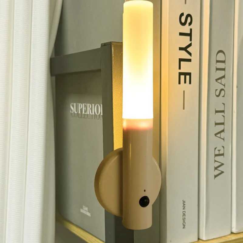 Night Light Motion Sensor Intelligent Induction Night Lamp Rechargeable Wall Mounted USB Night Lamp for Bedroom Hallway M251114