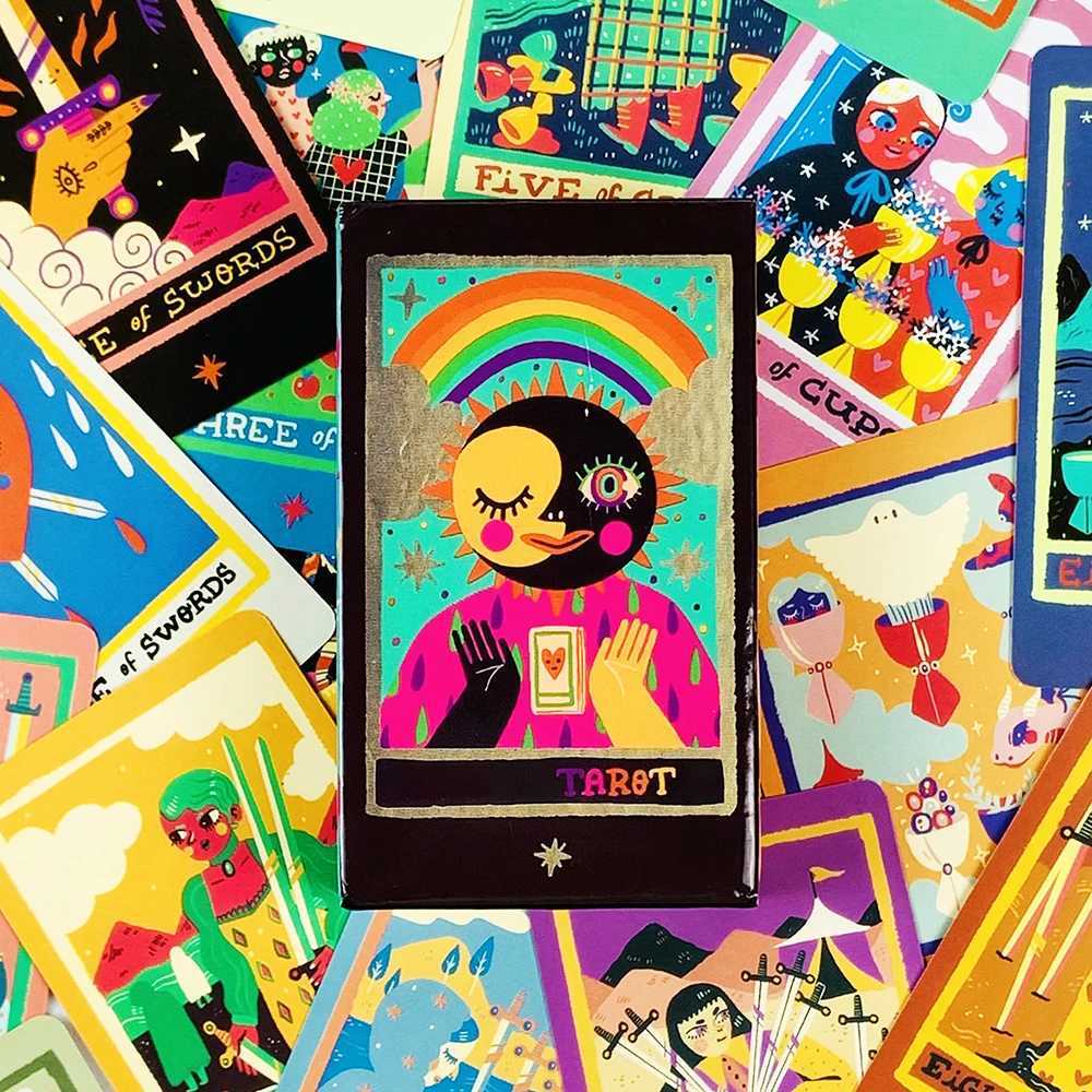 Tarot Cards A 78 Oracle Fortune Telling Divination Cards Board Game Family Nights GiftsHalloween and Christmas Gifts C251114