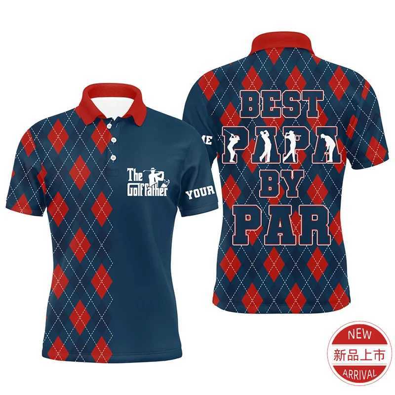 Harajuku 3D Printing Customized Name Sports Golf Polo Shirt Fitness Golf Enthusiast Graphic Polo Shirt Fashion Street Clothing Mens Clothing W250414