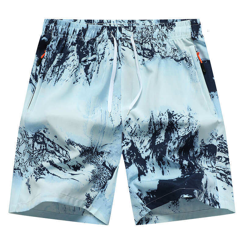 Mm Flower Shorts Summer Quick Drying Pattern Foreign American Five Quarter Men's Beach Casual Pants