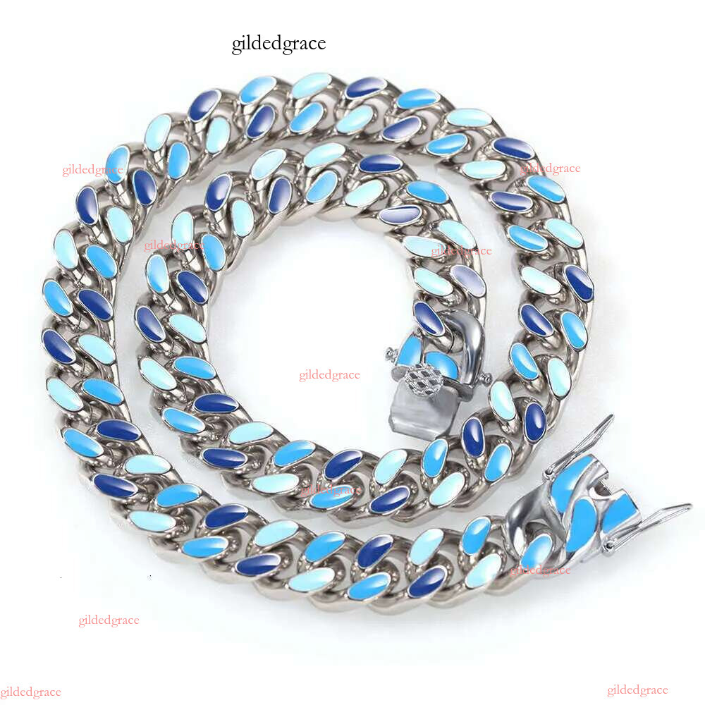 8mm/10mm/12mm/14mm/16mm Miami Cuban k Chain Stainless Steel Mens 14K Gold Chains High Polished Punk Curb Necklaces NO5