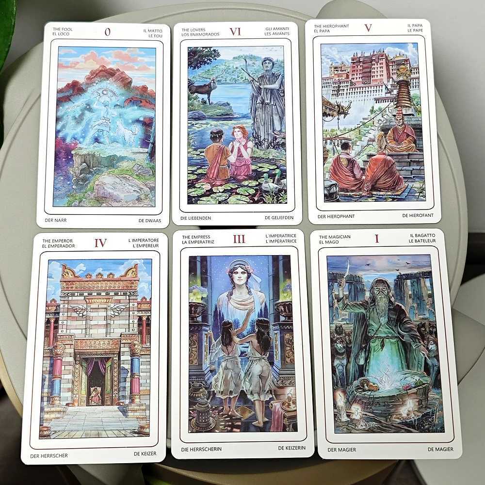 127cm 78 Pcs Sacred Sites Tarot Colorful Tarot Cards Connect with The Age-old Wisdom of Temples Shrines and Sacred Places C251114