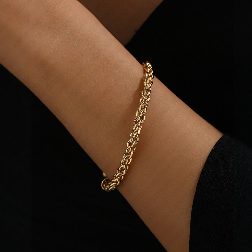 Designer Bracelet Bracelet for Women Twisted Flower Bracelets Gold Bangle Open Bangles Luxury Jewlery Designer for Women Elegant Timeless Gift Premium