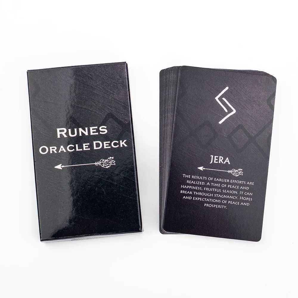 Tarot Runes Oracle Deck 26 Cards 1063cm Board Game for Life Lighting and Transformation C251114