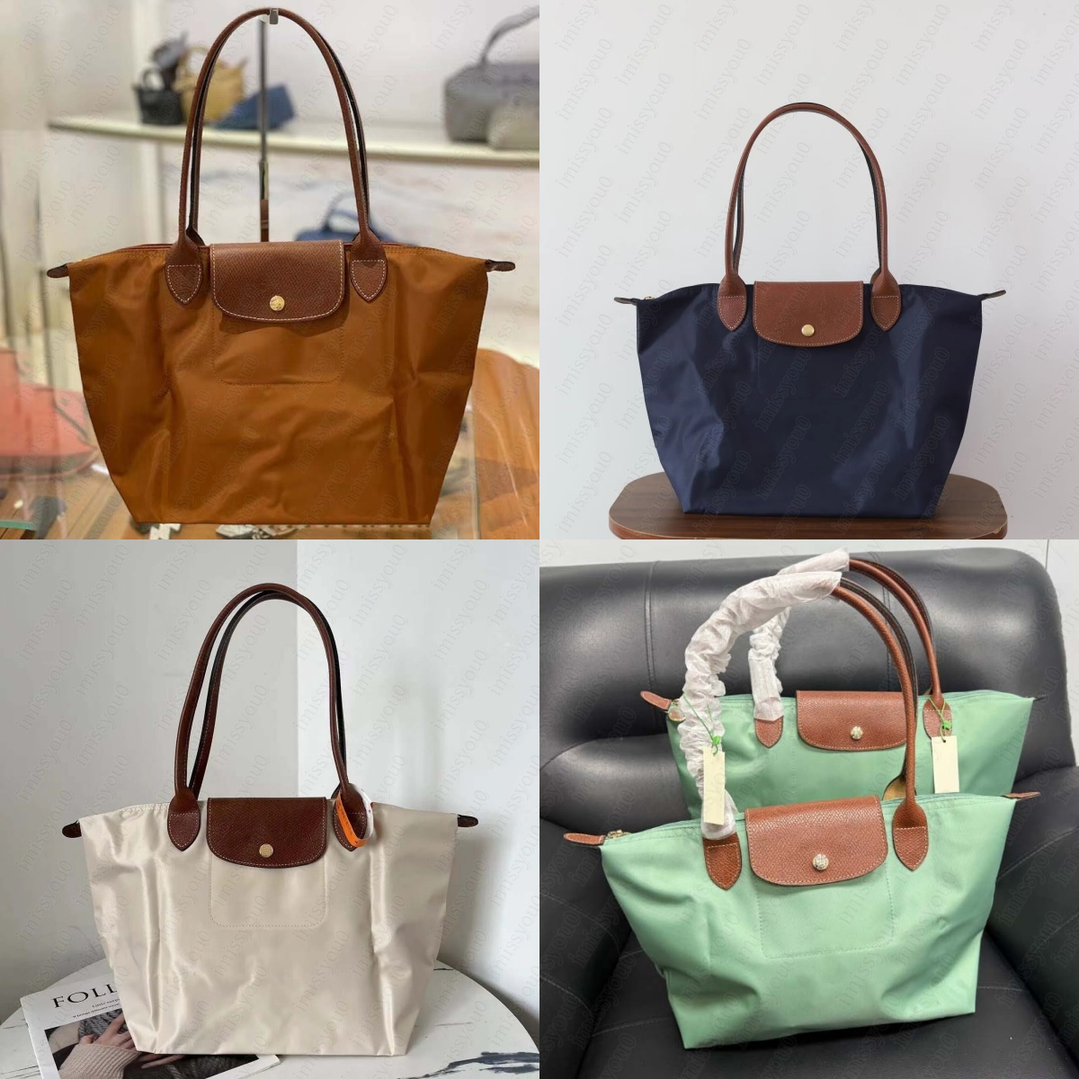 Designer bag luxury bag nylon champly Tote Bag shoulder bags waterproof laptop Shopping bag Beach bag 3 sizes big capacity Women school travel lady Chic