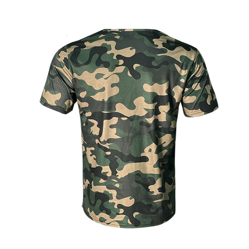 2025 hot selling V-neck slim fit sexy camouflage casual sports trend men's T-shirt