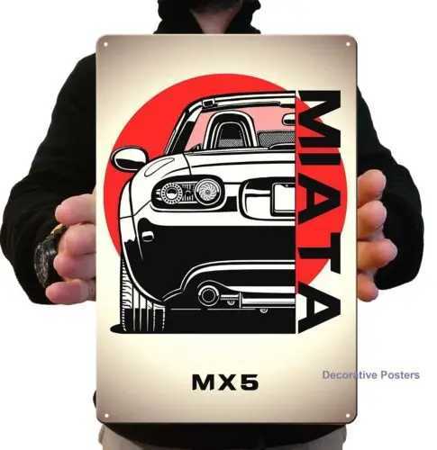 1rMazda Mx5 Miata Nc Car Metal Poster - Tin Sign - Size 20x30cm 812-metal signM251114