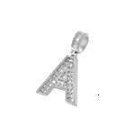 Cutting Moissanite Men's Initial Water Dia Ice Stone Letter Pendant
