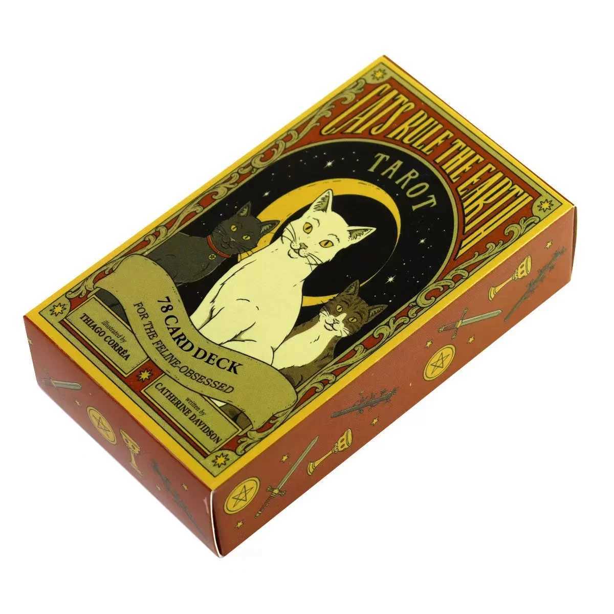 HOT Cats Rule Earth tarot cards A 78 Oracle Deck Unique Cards for Cat Lovers and Tarot Enthusiasts Cute Tarot C251114