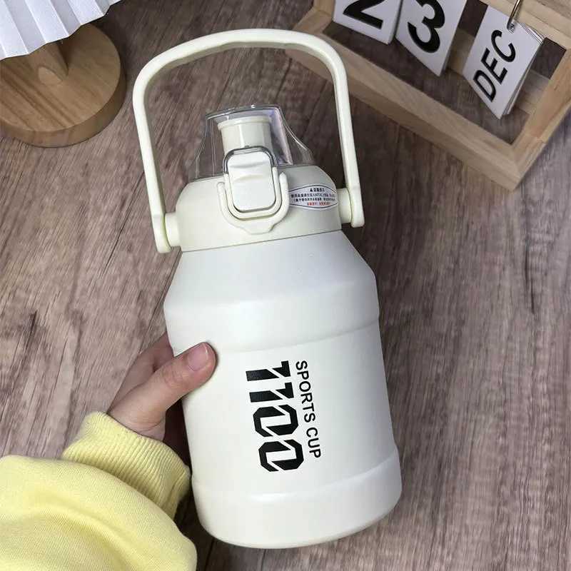 Outdoor Thermos Portable 316 Stainless Steel Thermal Mug Tumbler Vacuum Flasks Cold and Hot Sports Water Bottle with Straw C251114