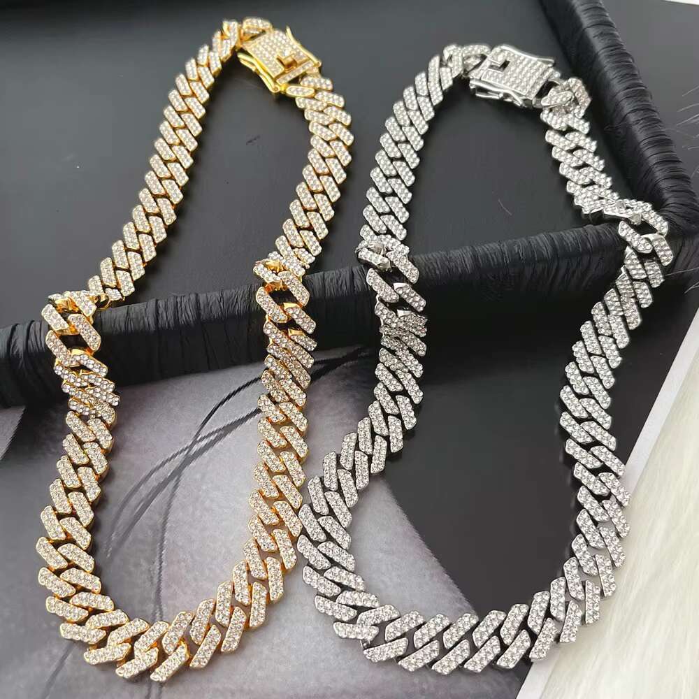 New Styles Hip Hop Paved Rhinestones Cuban Chain CZ Bling Necklaces