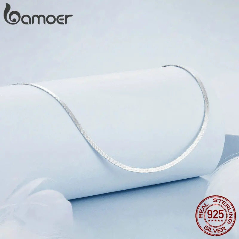 White Gold Plated Dainty Choker Necklace for Women Girls 925 Sterling Silver Snake Chain Necklace Fashion Jewelry for Gi 250407