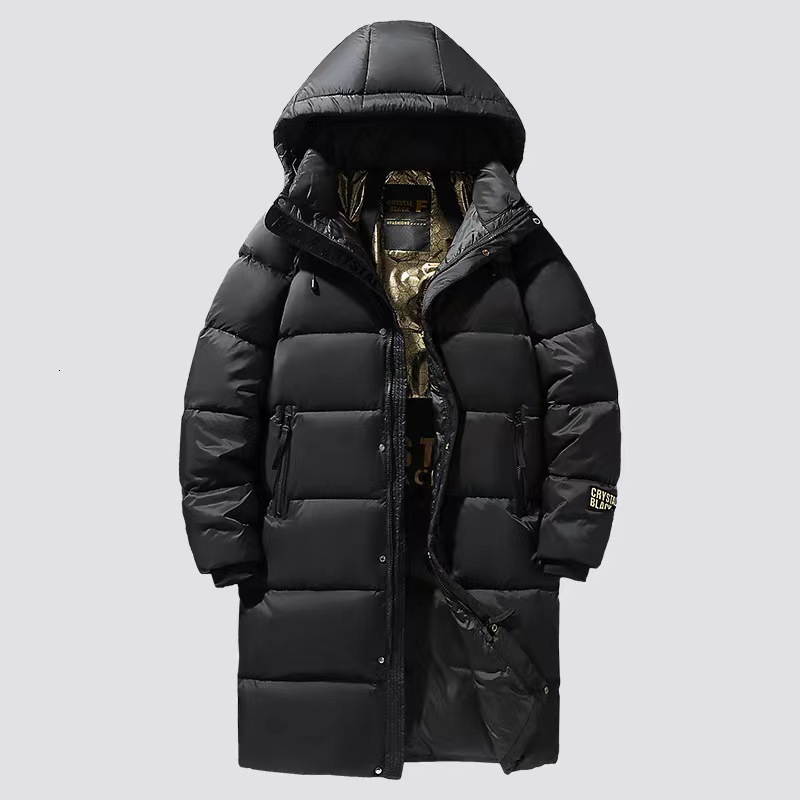 Large Size 2024 Mens Winter Jacket Warm Cotton Down Hooded Parka Men Windbreaker Padded Long Padding Coat Male Big 10XL 8XL 241119