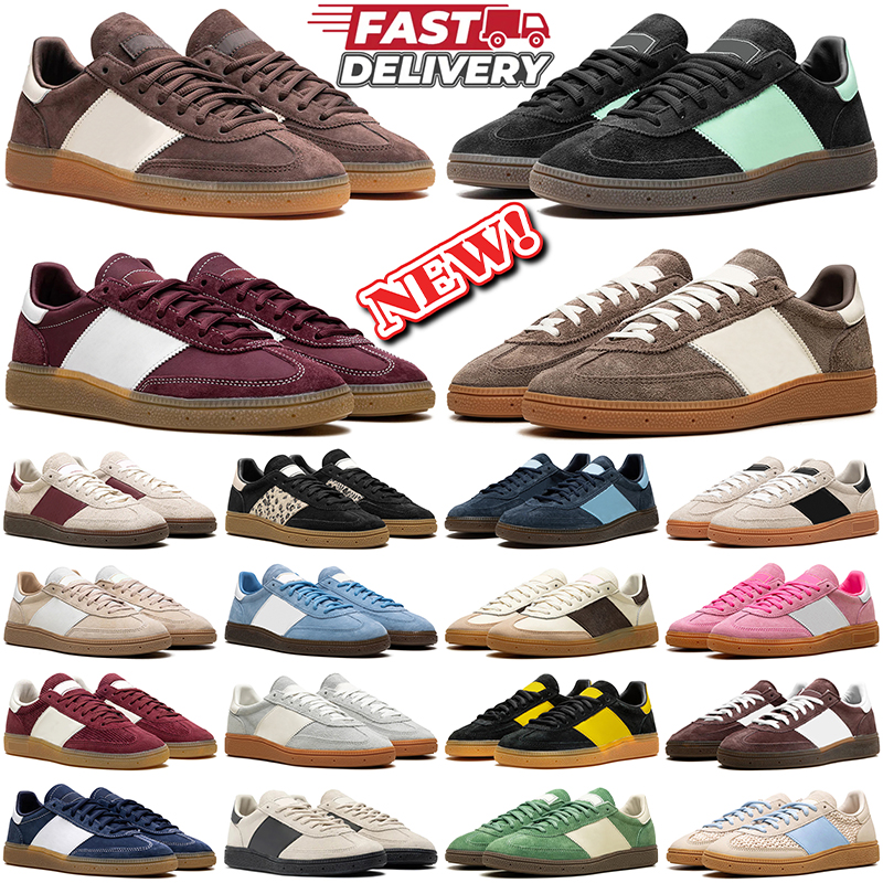 Free shipping casual shoes designer men women sneakers brown leopard navy blue beige white black mens womens outdoor sports trainers adispezials chaussures