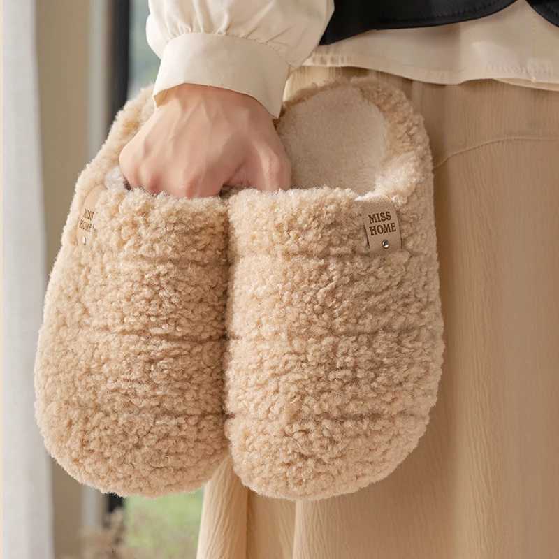 Casual Fluffy Wens Slippers He Plarform Plush Luxury Designer Wan Shoes Winter Indoor Elegant Fuzzy Fur Slides Warm Soft Y251114