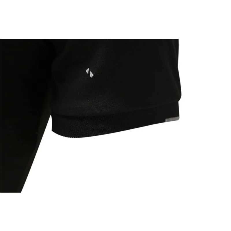 New casual printed short sleeved polo shirt for summer 2024 high-quality micro elastic breathable T-shirt W250414