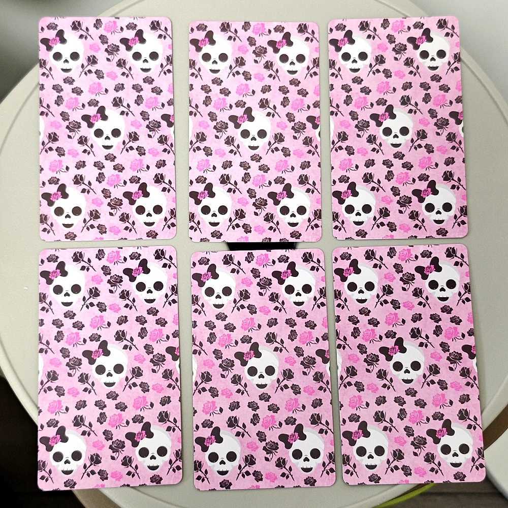 Pink Gothic Themed 1036cm Tarot Cards 78 Pcs C251114