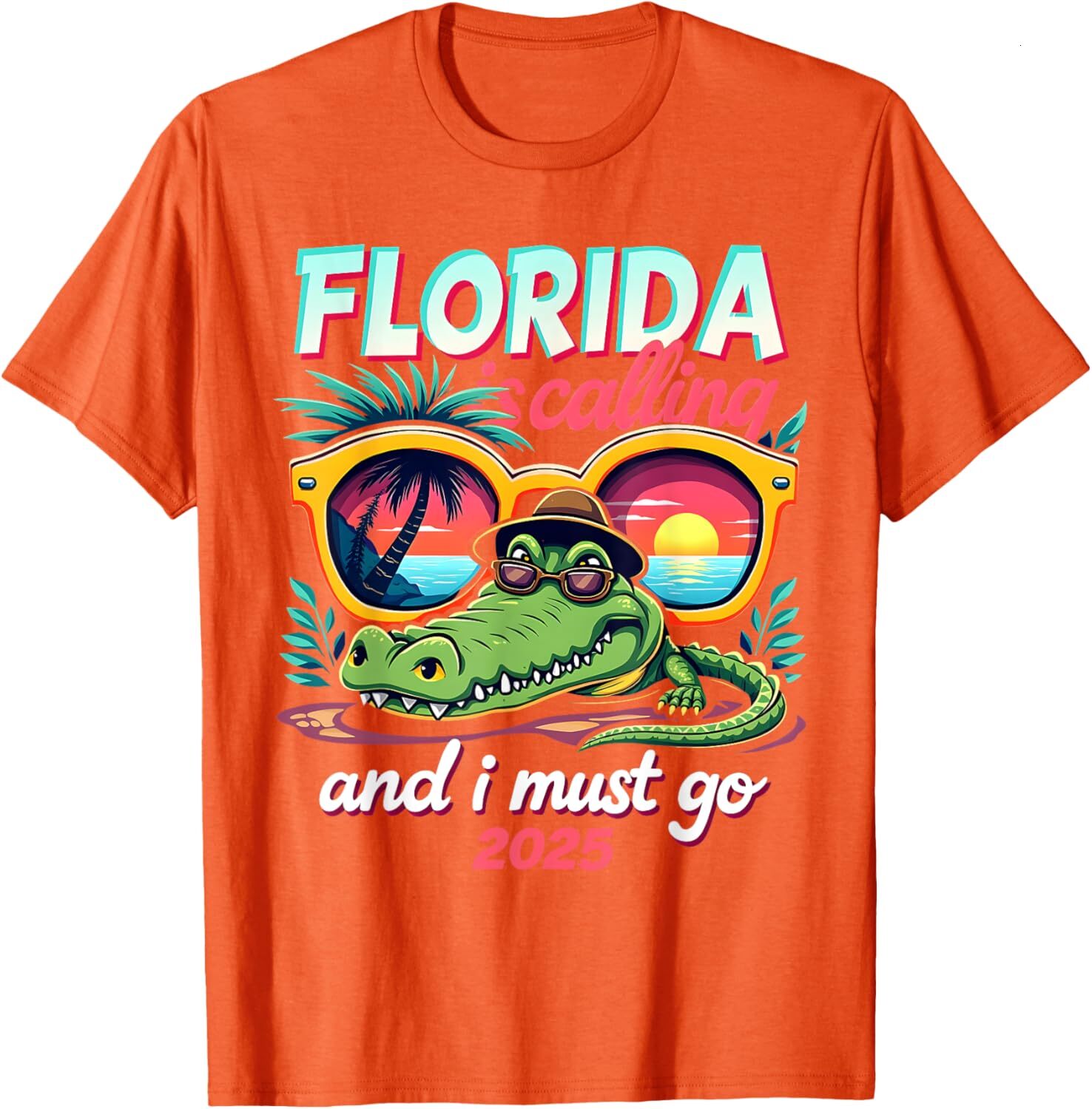 T shirt for Mens Florida Is Calling And I Must Go Summer Vibes Florida Design Graphic Tee Casual Tops Clothes Short sleeve