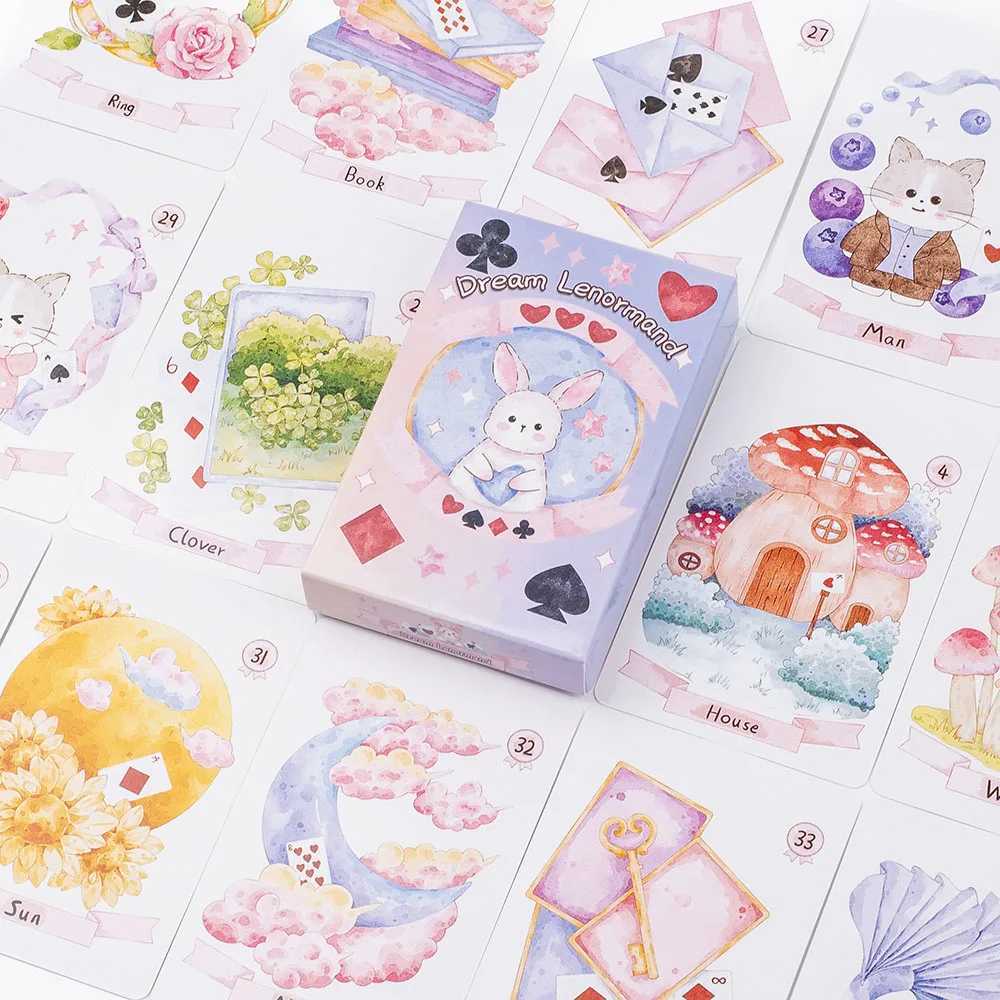 Dream Lenormand Tarot Card Deck 43 Cards Oracle Board Game for Kids Family Friends Perfect Puzzle Leisure Activity 89 x 57cm C251114