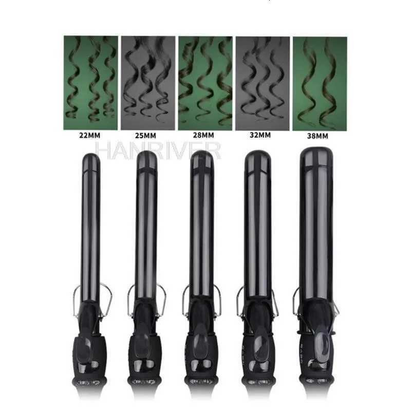 100V-220V LCD Temperature Adjustment Hair Curler Professional Curling Irons Wand Wavers Beauty Styling ToolsT251114