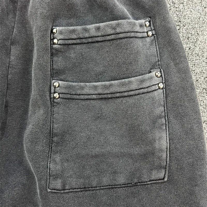 Men's Pants Project Capri European And American Style Rivet Sports Casual