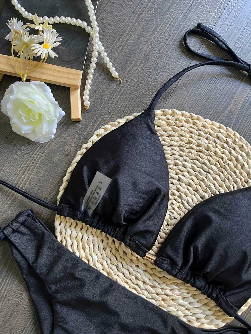 RUOTONSEPT Sexy Braiding rope Bandage Bikini Set Womens Swimsuit Two-piece Triangle Swimwear Bathing Suit Brazilian BiquinisW251113