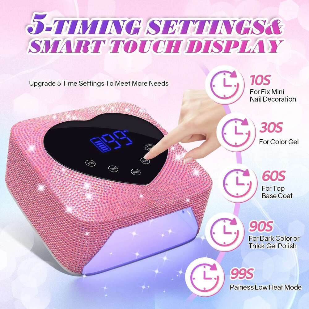 Rechargeable With Battery Cordless Gel Polish Dryer Pedicure Hine Light For Nails Wireless Nail UV LED Lamp