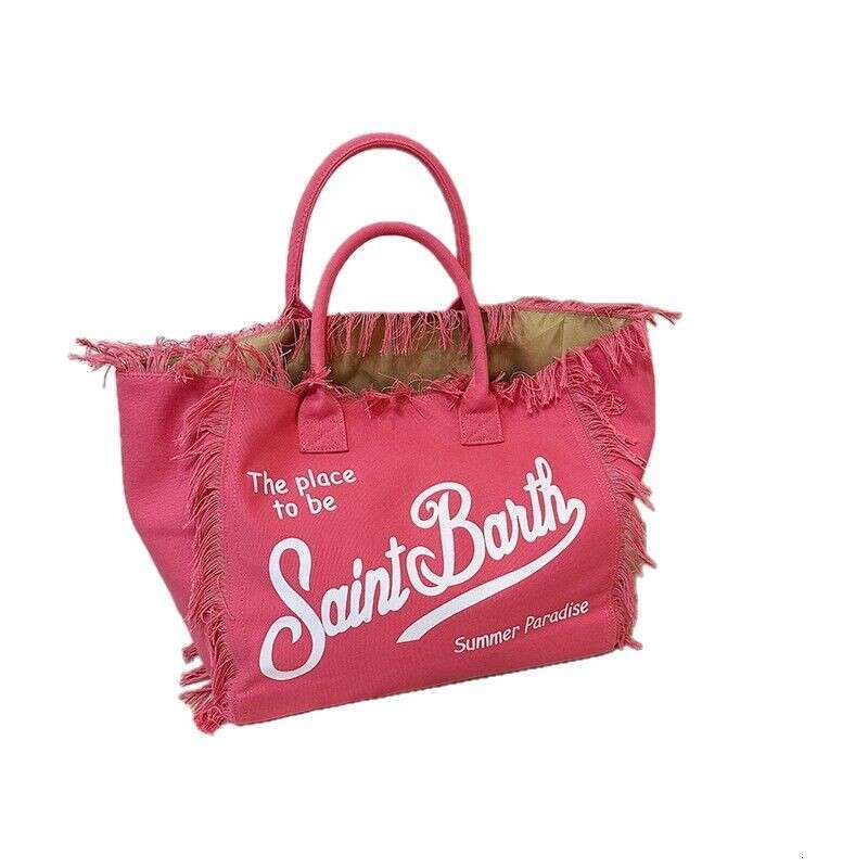 designer bag Canvas tote Bohemian letter handmade tassel handbag beach bag