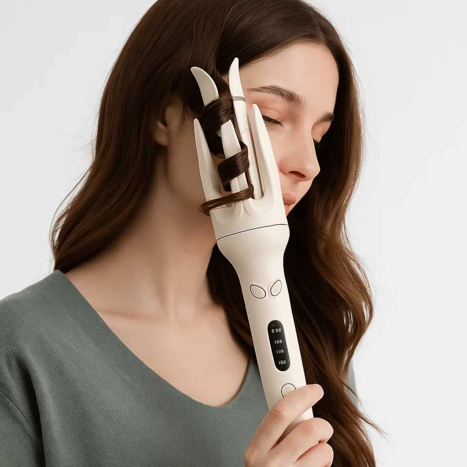 28mm Barrel Automatic Hair Curler Anti-Tangle Design Ceramic Coating Electric Curling Stick Quick StylingT251114