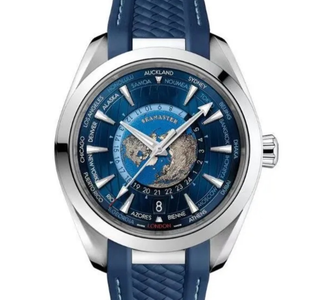 European 150 Style Sea Ball Earth Men's Automatic Mechanical Watch, 40mm Women's Watch, High Quality, Classic Watch with Silicone Bracelet