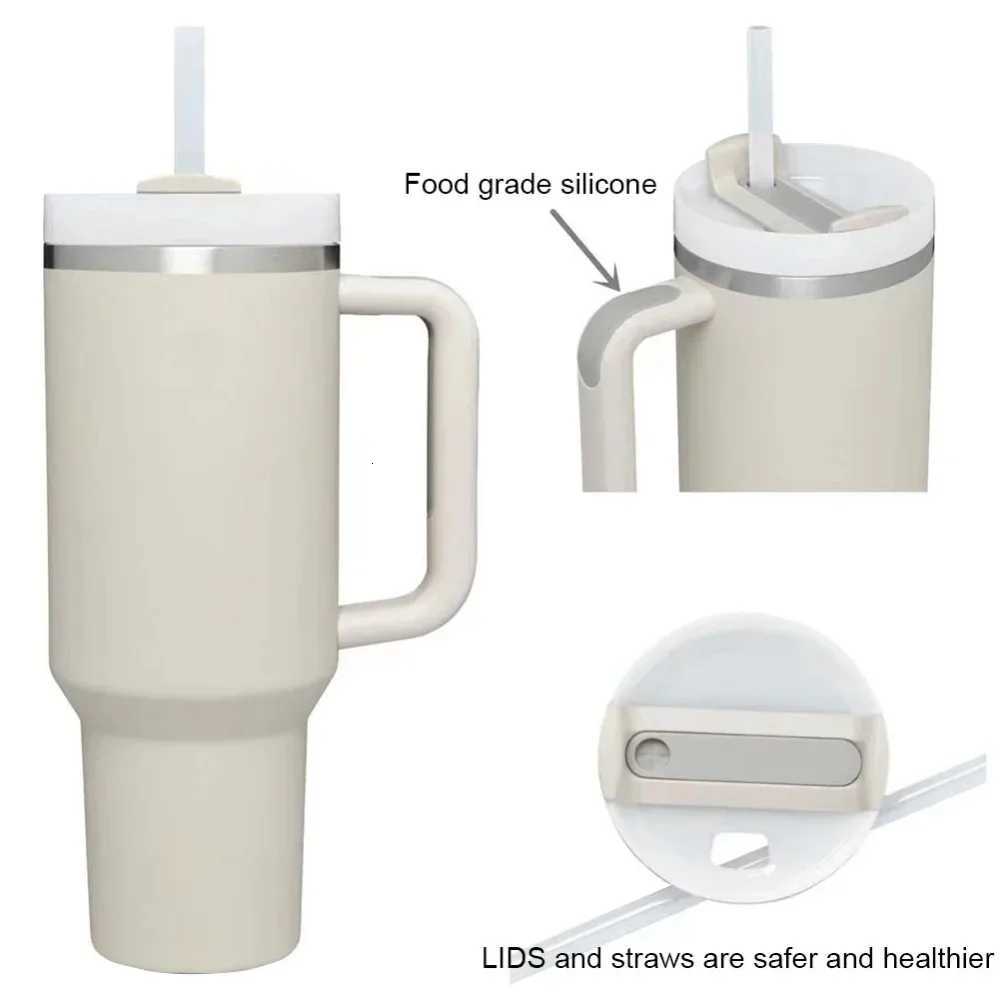 40oz Straw Vacuum Insulated Tumbler With Lid Stainless Steel Water Bottle with Handle Leak Proof Coffee Cup for Cup Uber C251114